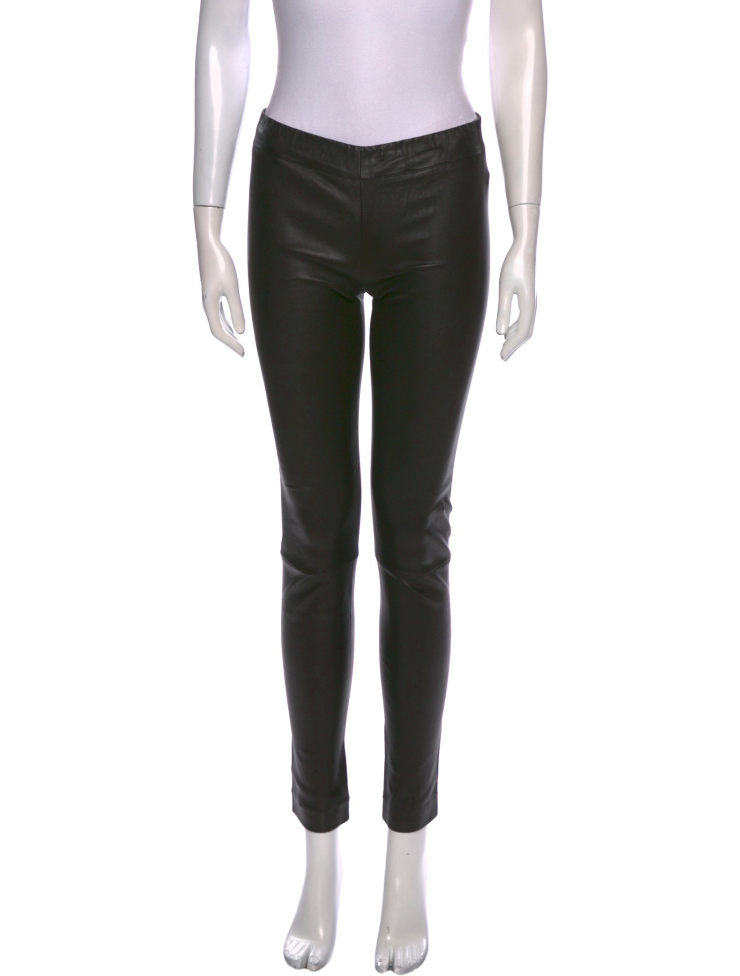 The Row Leather Skinny Leg Pants