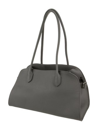 The Row Leather E/W Margaux Small