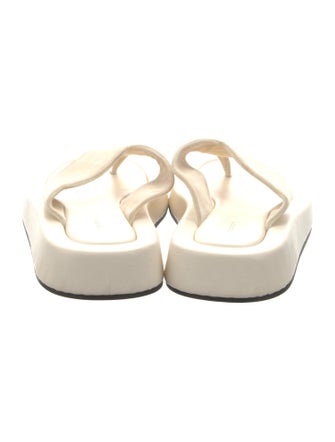 The Row Ginza Lambskin Flip Flops