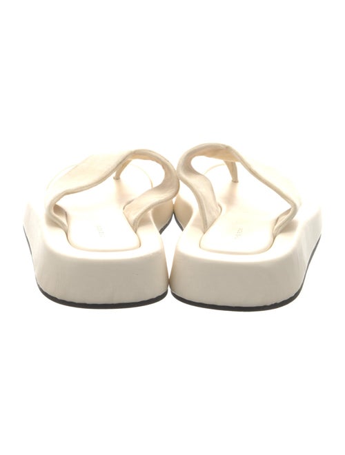 The Row Ginza Lambskin Flip Flops