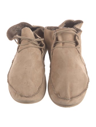 The Row Suede Lace-Up Boots