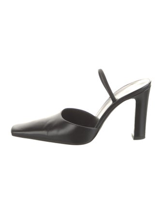 The Row Leather Slides