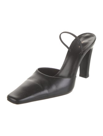 The Row Leather Slides