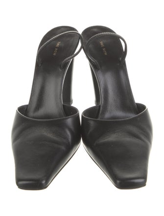 The Row Leather Slides