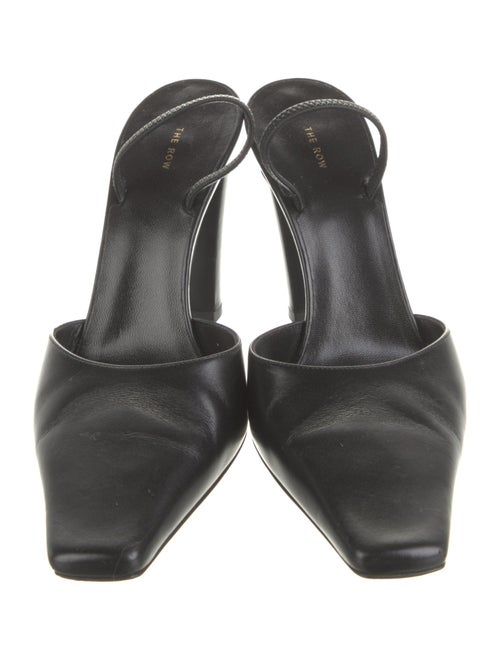 The Row Leather Slides