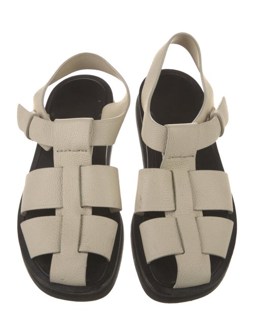 The Row Fisherman Leather Slingback Sandals