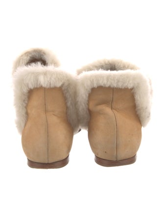 The Row Shearling Chelsea Boots