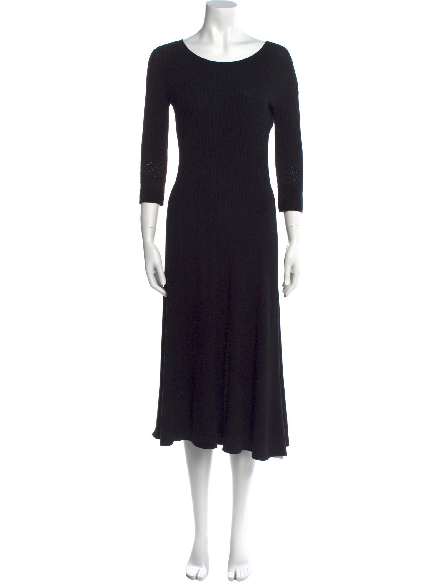 The Row Scoop Neck Midi Length Dress