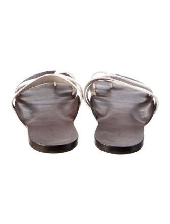 The Row Kris Leather Slides