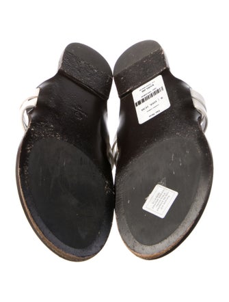 The Row Kris Leather Slides