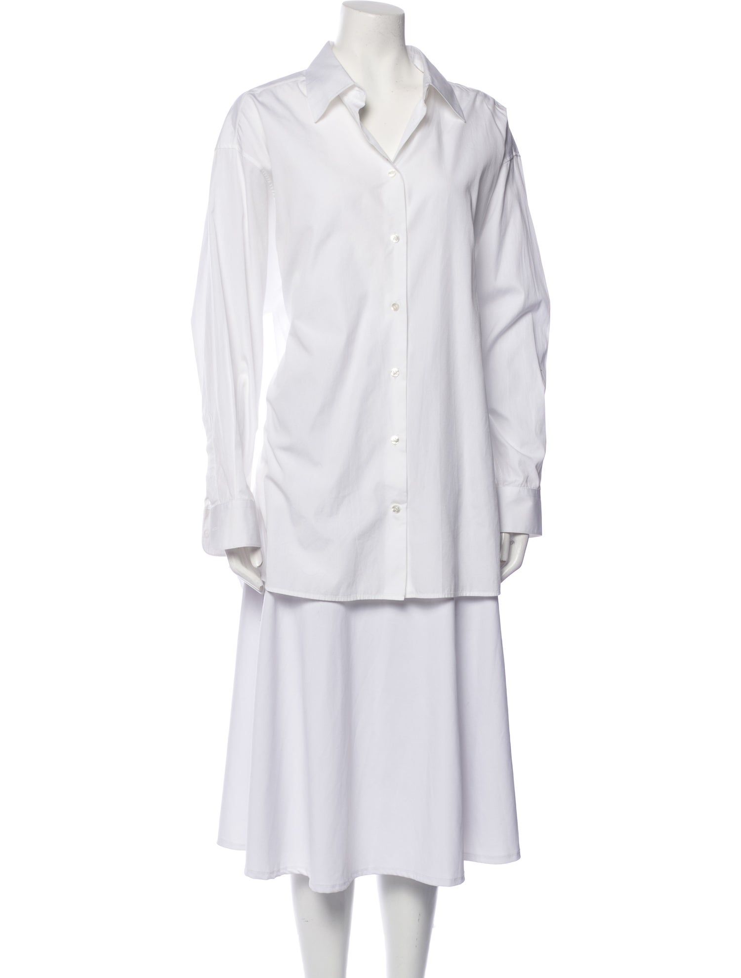 The Row Long Sleeve Button-Up Top