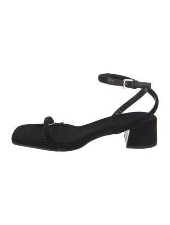 The Row Velvet Sandals