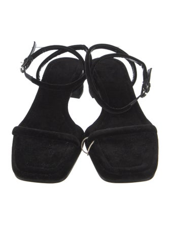 The Row Velvet Sandals