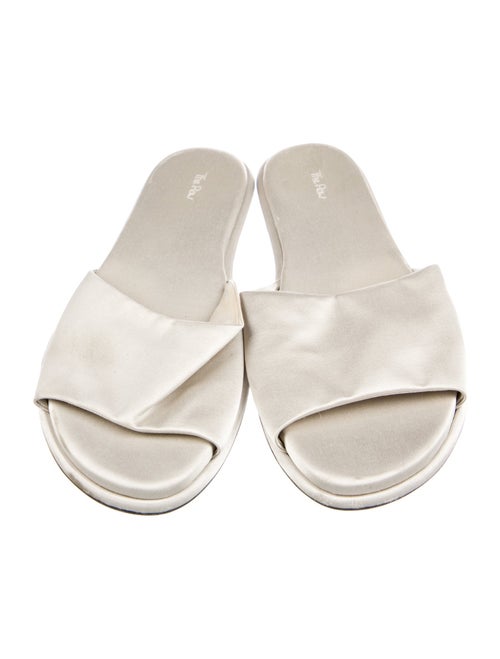 The Row Canal Satin Slides