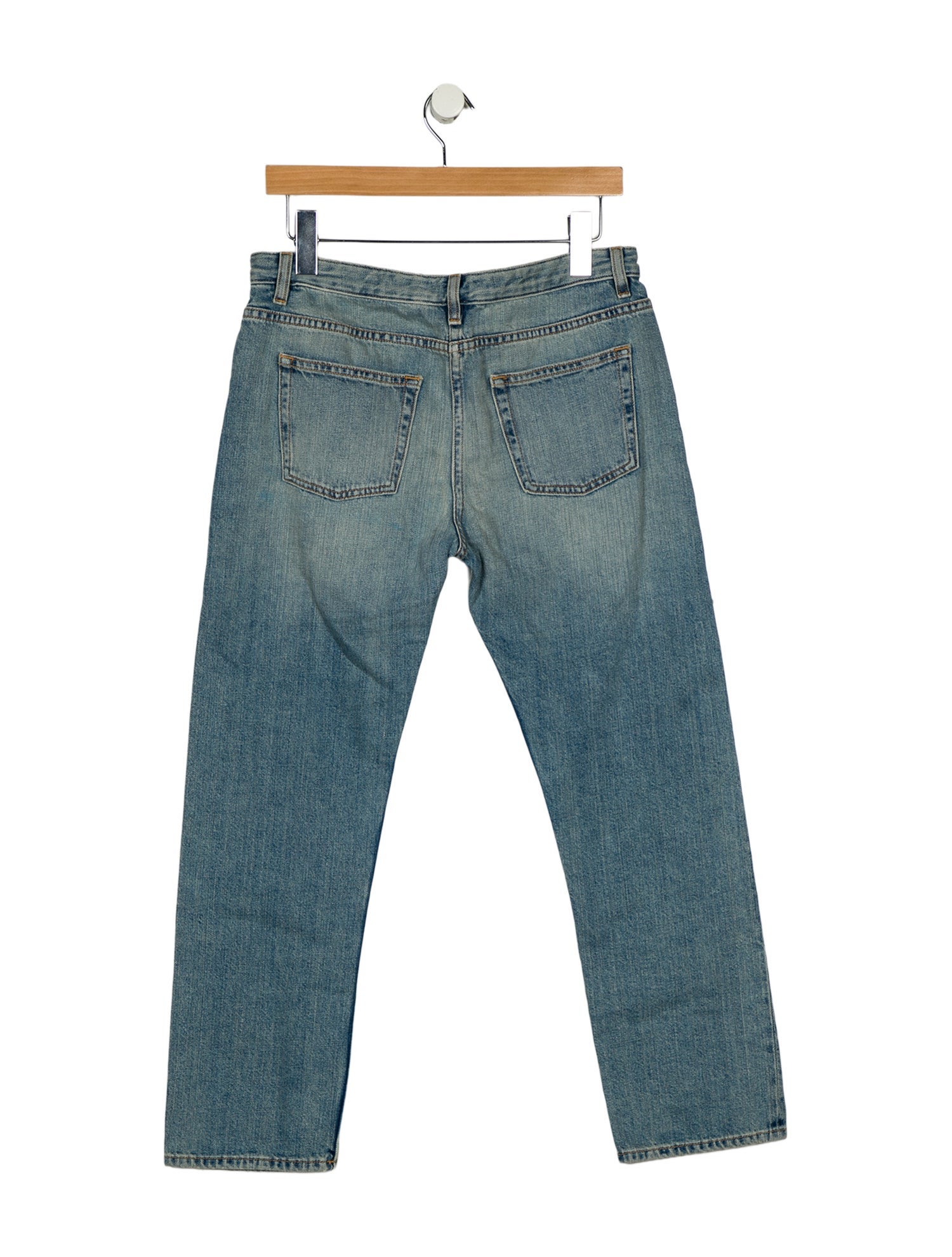 The Row Mid-Rise Straight Leg Jeans