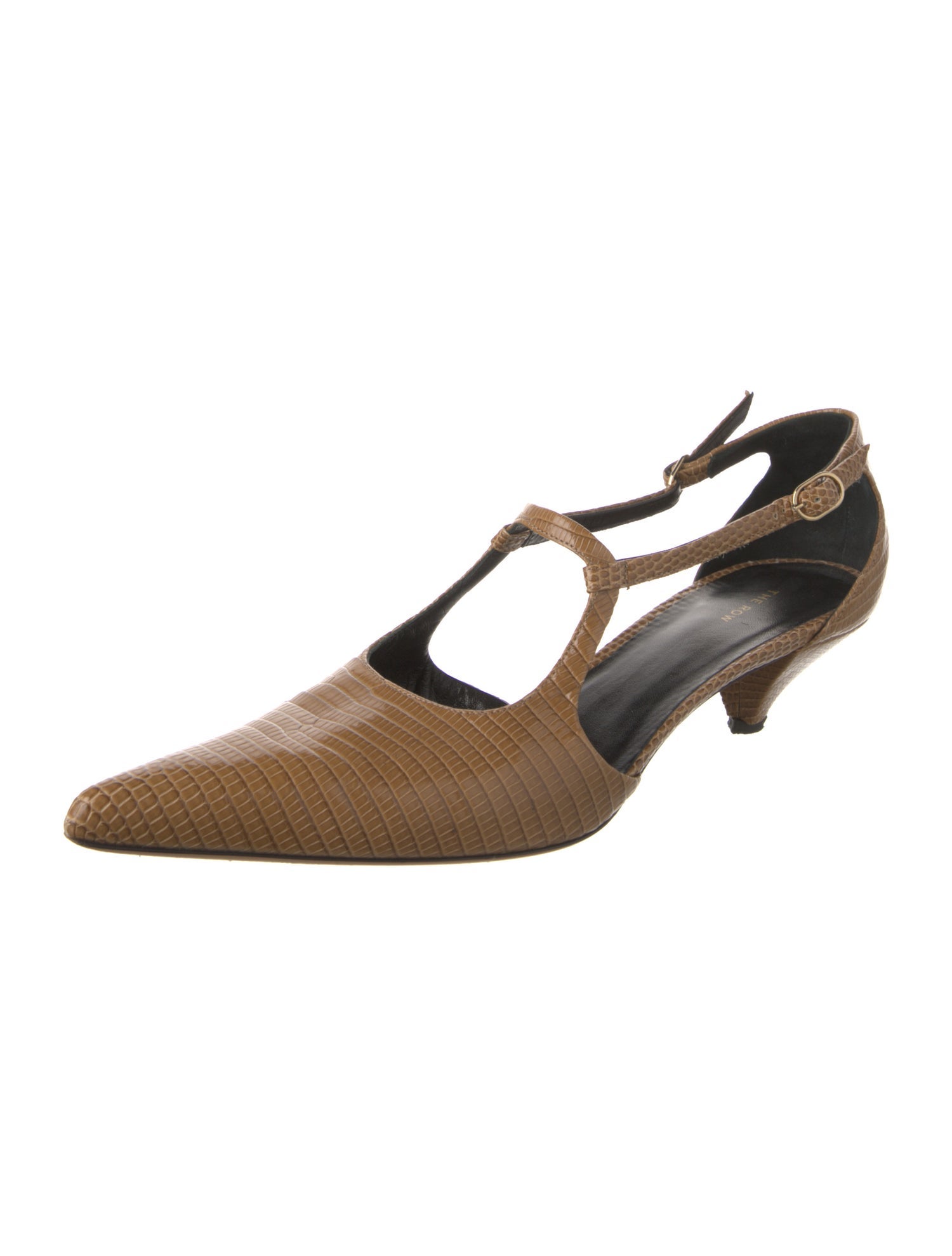 The Row Bourgeoisie Salome Lizard Slingback Pumps