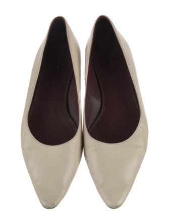 The Row Leather Ballet Flats
