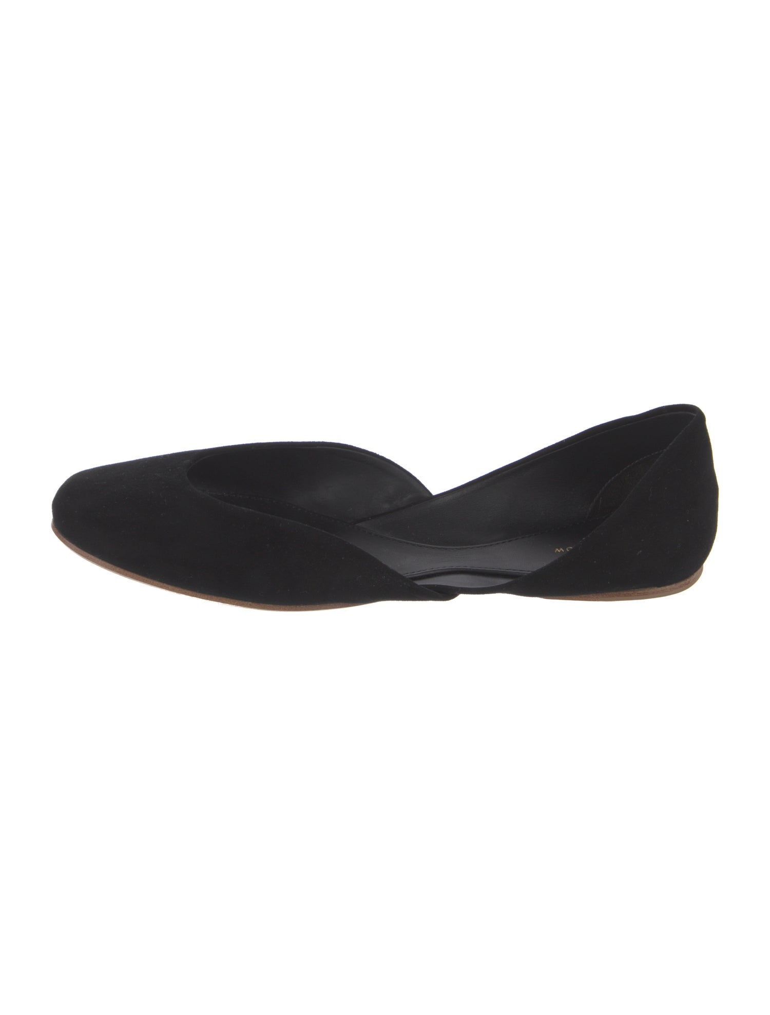 The Row Suede D'Orsay Flats