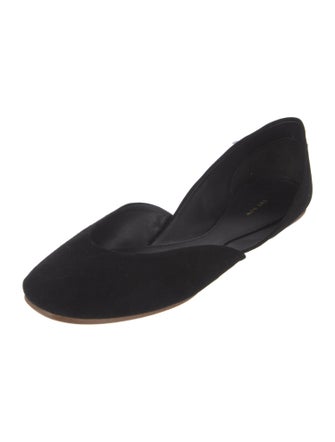 The Row Suede D'Orsay Flats
