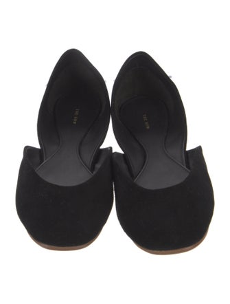 The Row Suede D'Orsay Flats