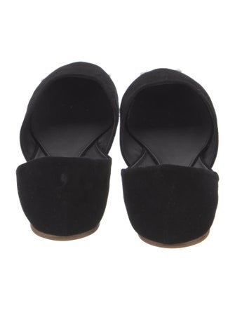 The Row Suede D'Orsay Flats