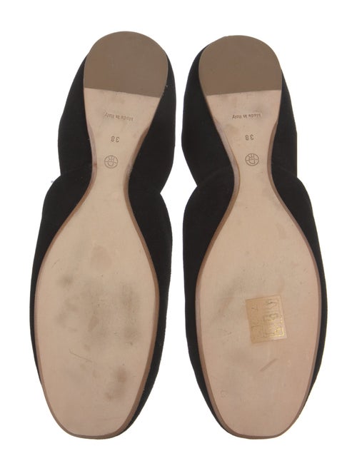 The Row Suede D'Orsay Flats