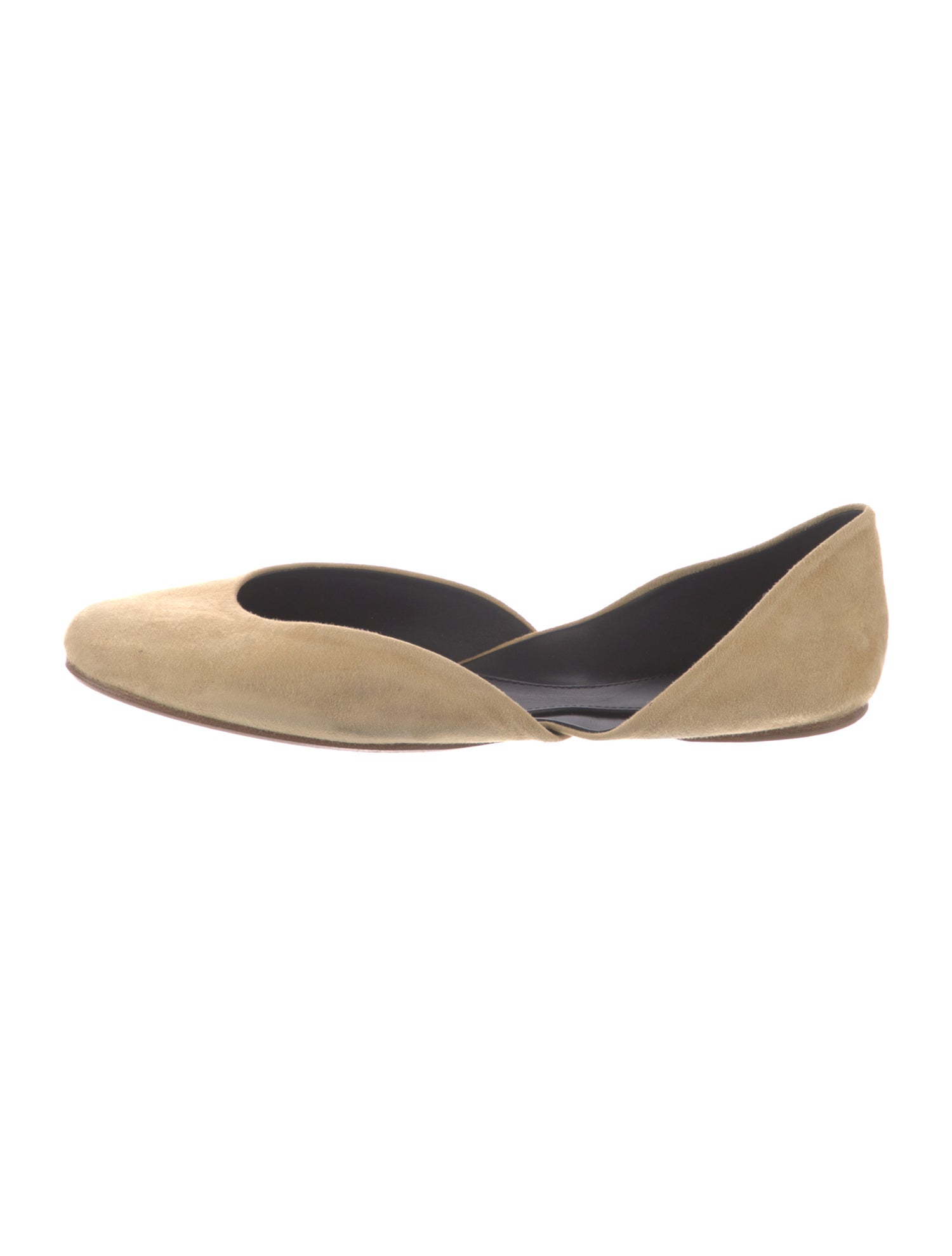 The Row Suede D'Orsay Flats