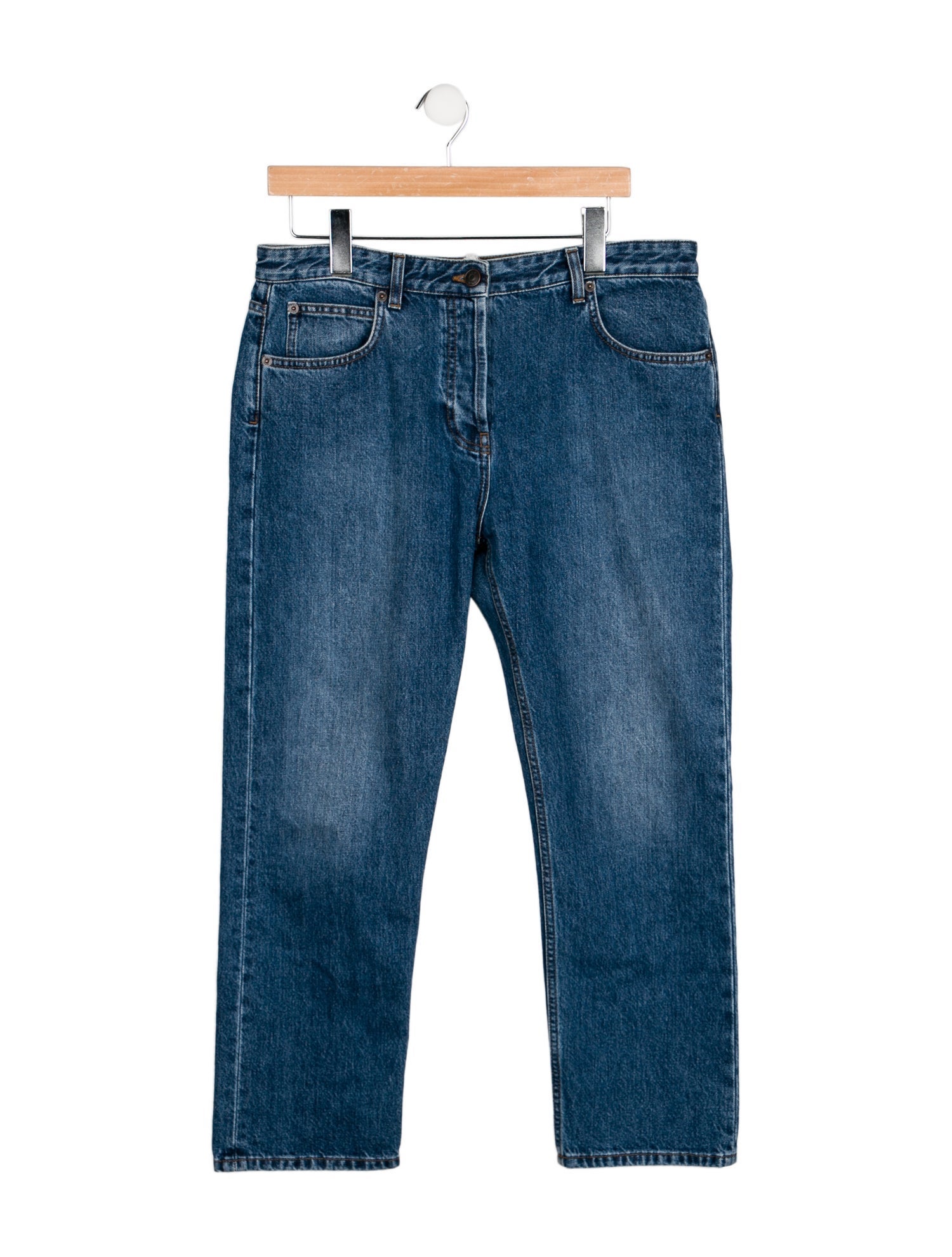 The Row High-Rise Straight Leg Jeans
