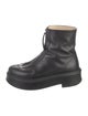 The Row Leather Combat Boots
