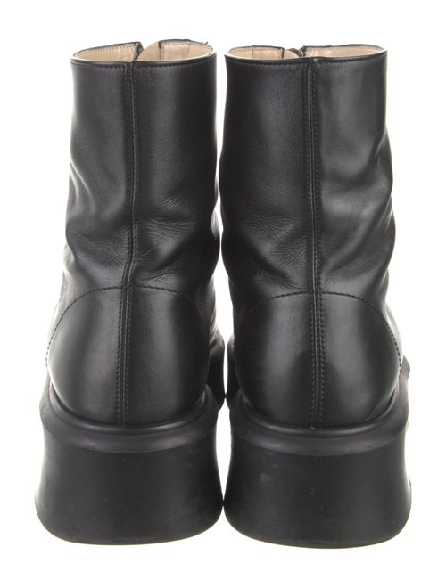 The Row Leather Combat Boots