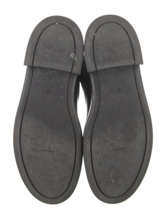 The Row Leather Combat Boots