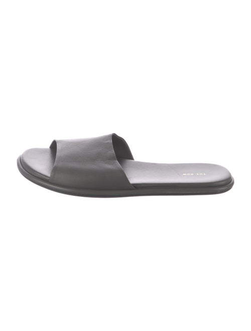 The Row Leather Slides