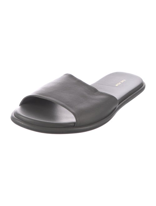 The Row Leather Slides