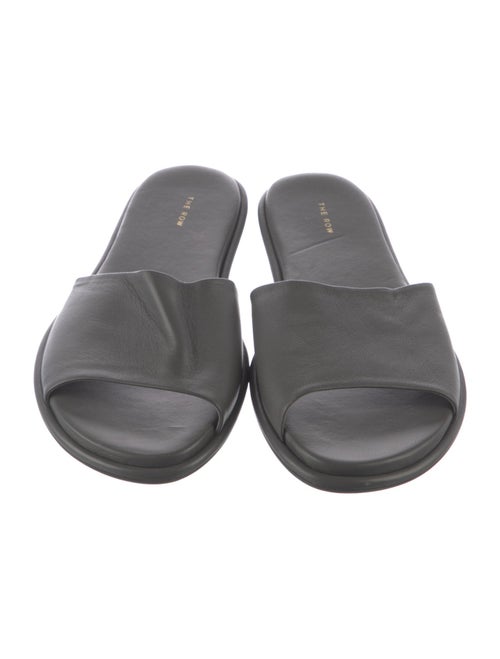 The Row Leather Slides