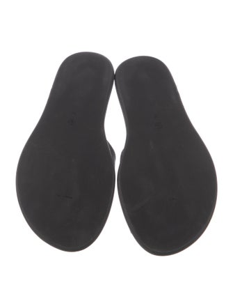 The Row Leather Slides