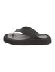 The Row Ginza Suede Flip Flops