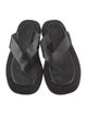 The Row Ginza Suede Flip Flops