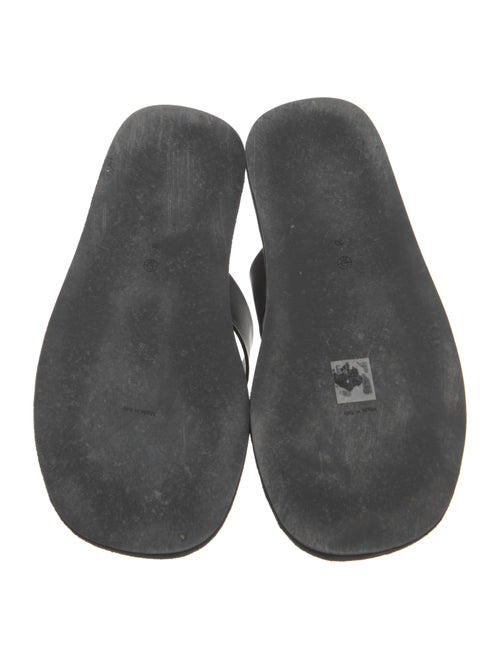 The Row Ginza Suede Flip Flops