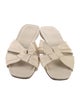 The Row Soft Knot Lambskin Slides