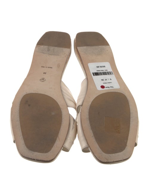 The Row Soft Knot Lambskin Slides