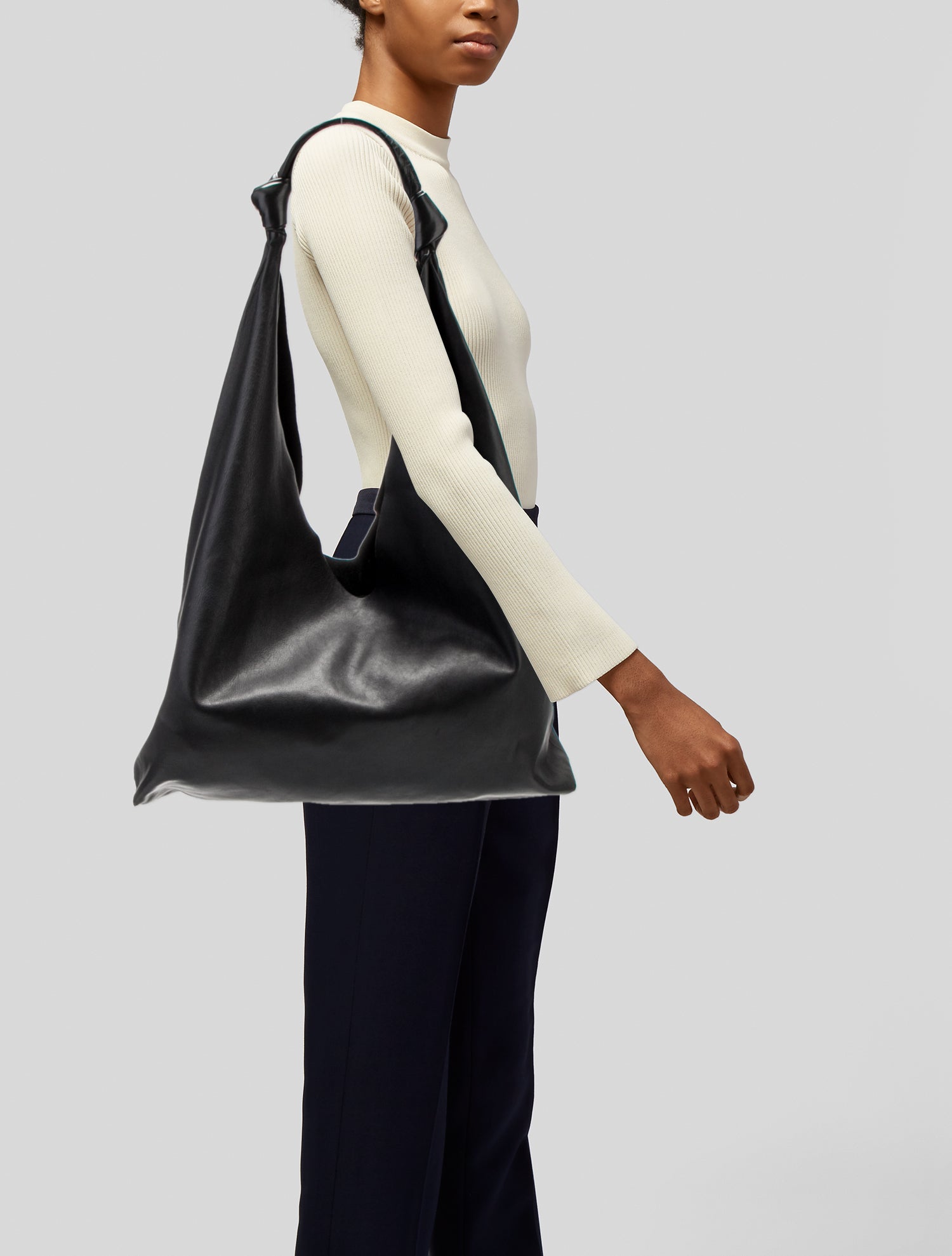 The Row Leather Bindle Two