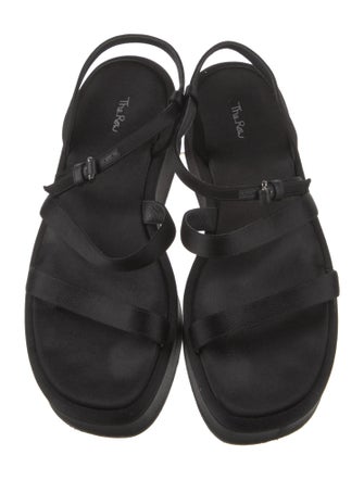 The Row Satin Slingback Sandals