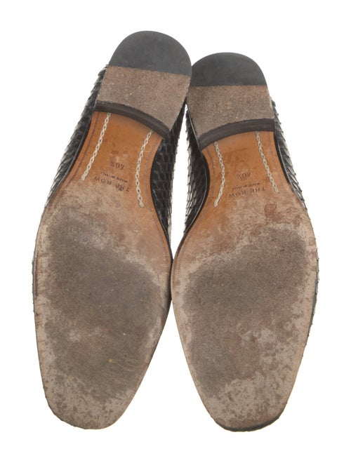 The Row Python Adam Loafers Snakeskin Loafers