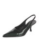 The Row Patent Leather Slingback Pumps