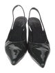 The Row Patent Leather Slingback Pumps