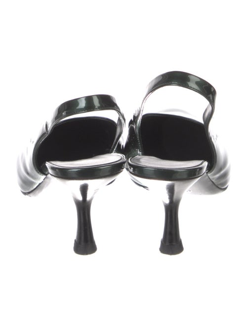 The Row Patent Leather Slingback Pumps