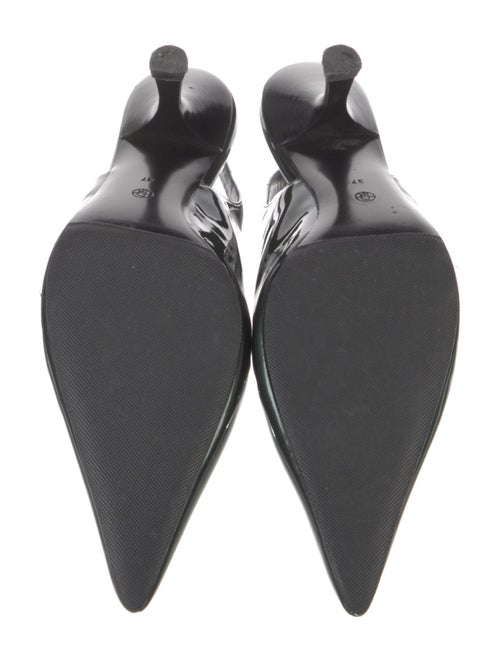 The Row Patent Leather Slingback Pumps