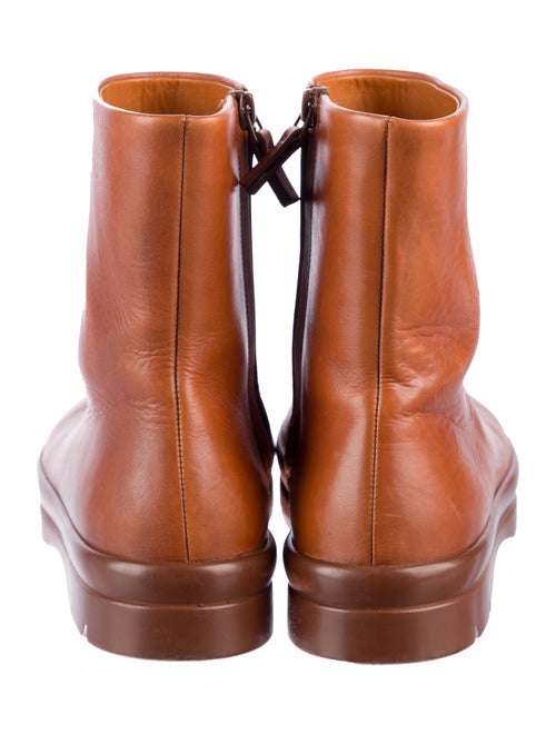 The Row Leather Combat Boots