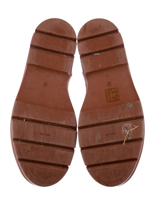 The Row Leather Combat Boots