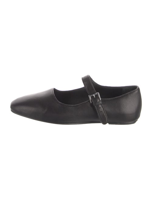 The Row Leather Mary Jane Flats